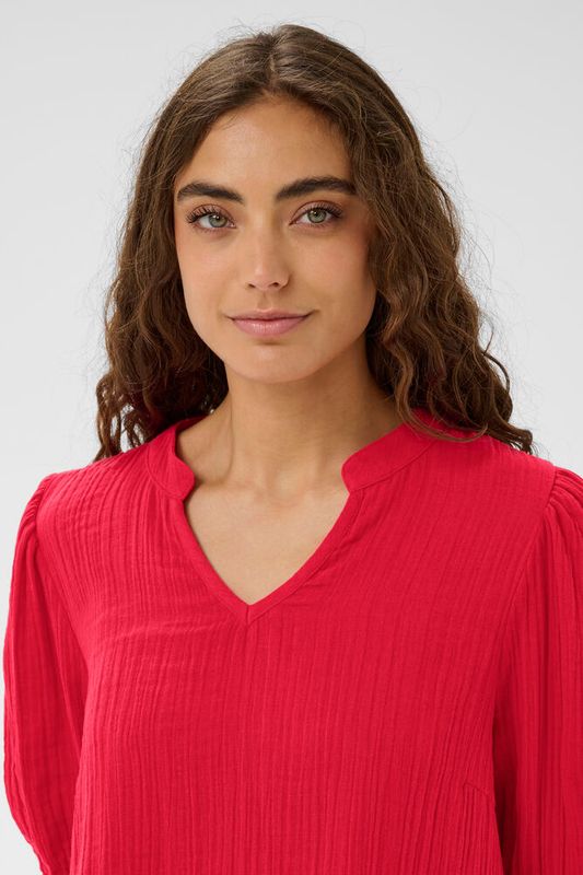 CUtala Elina SS Blouse - Racing Red