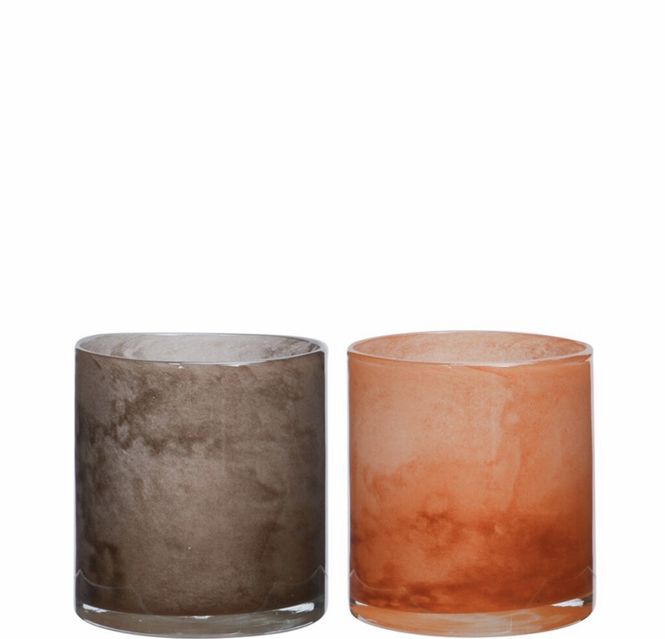 Hovedbilde RAHEL Lyslykt orange/terracotta