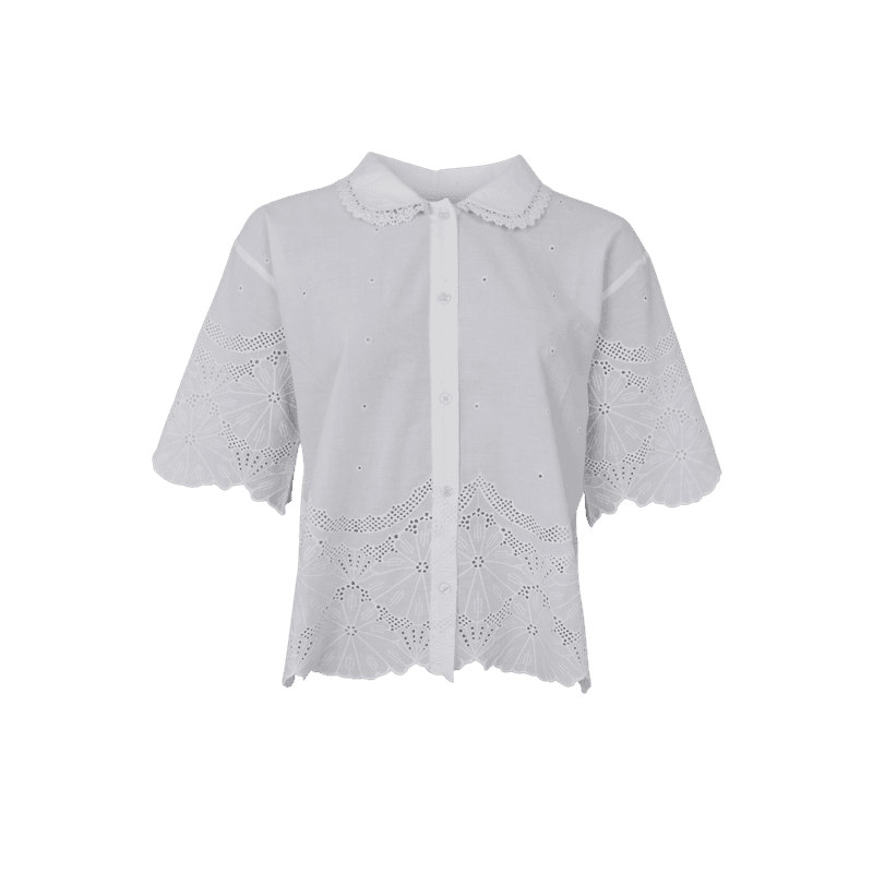 BCAGNETA Lace Blouse – Off White 