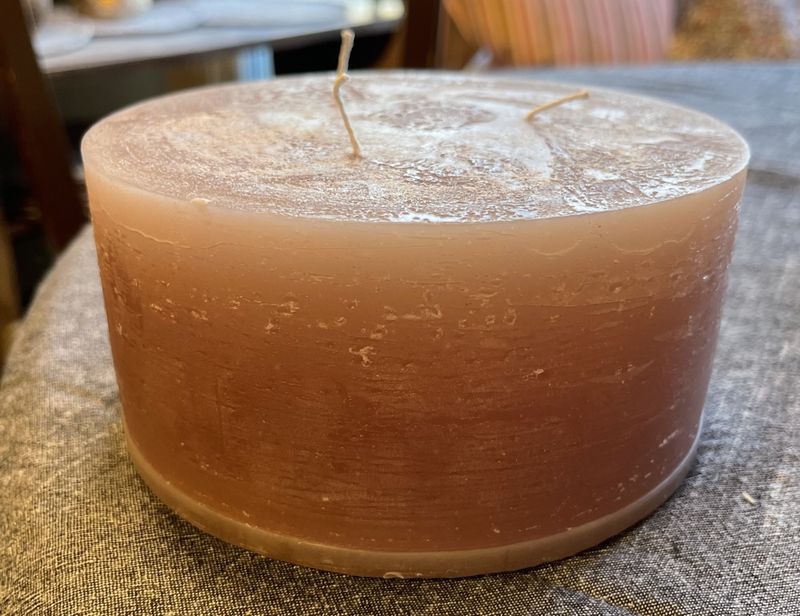 Macon rustikk kubbelys 42 timer taupe