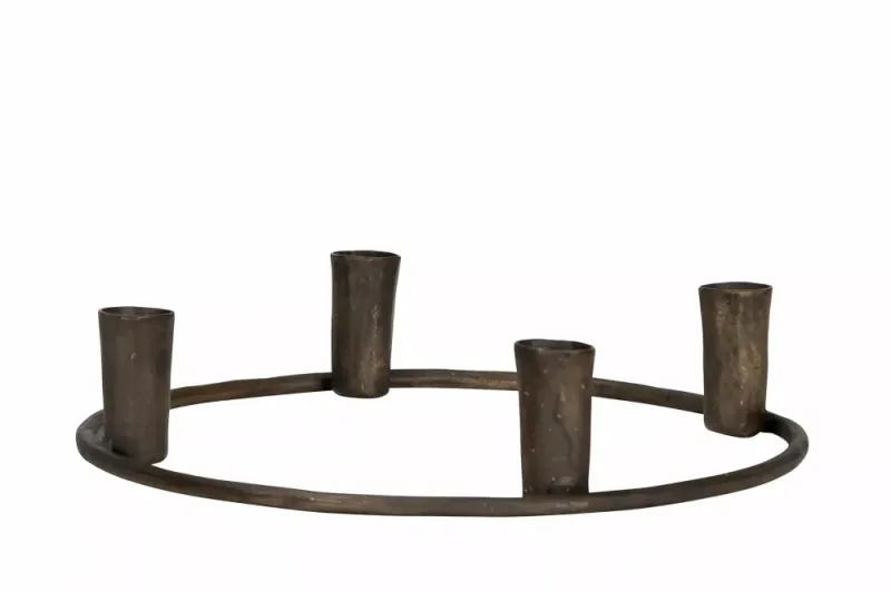 Adventstake metall brun