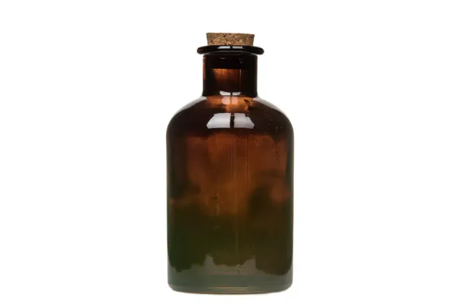 Hovedbilde Glassflaske med kork, mørkbrun 250ml 