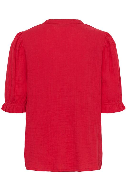 CUtala Elina SS Blouse - Racing Red