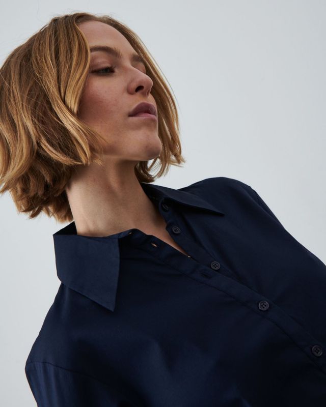 Kamilla Shirt Dress, Navy