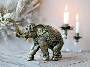 Hovedbilde Elefant antique messing