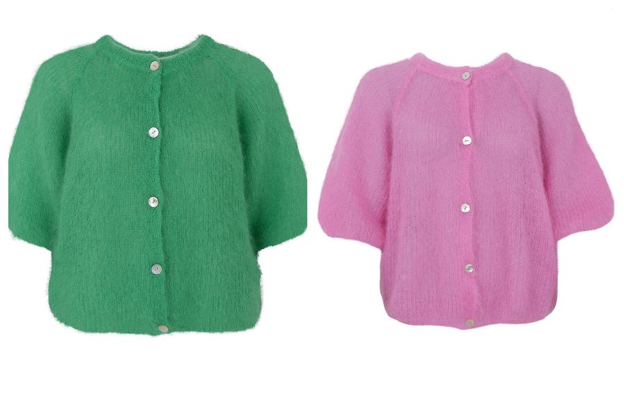 BCBJOERK patent strikket cardigan, flere farger