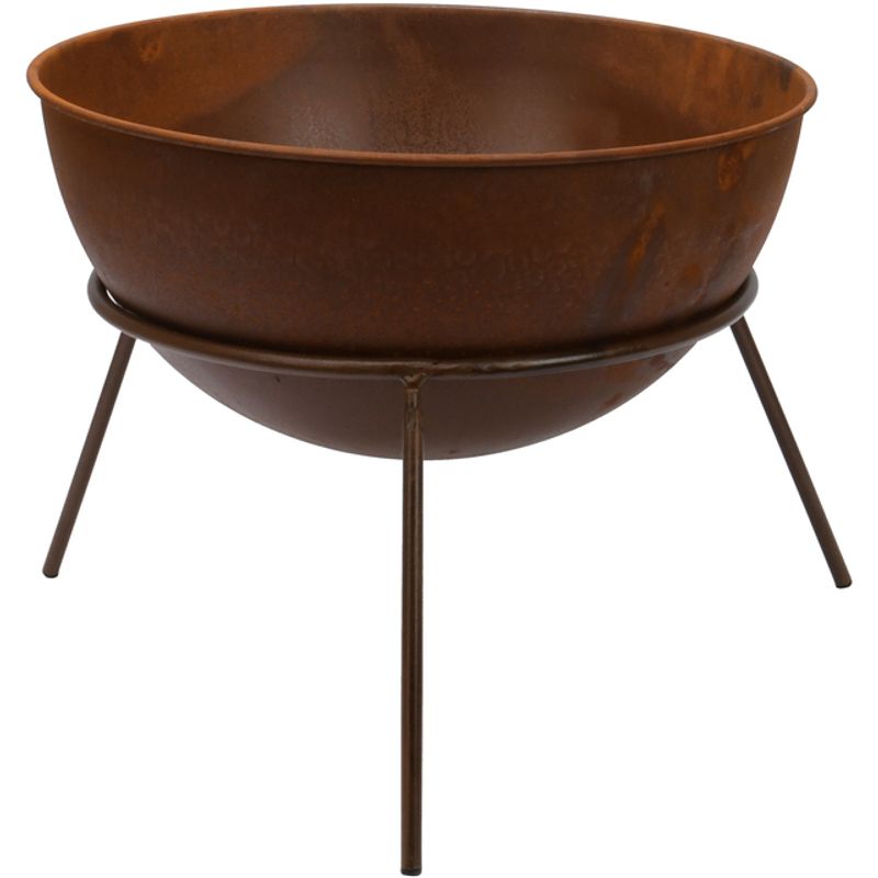 Bålpanne/blomsterpotte rust stor