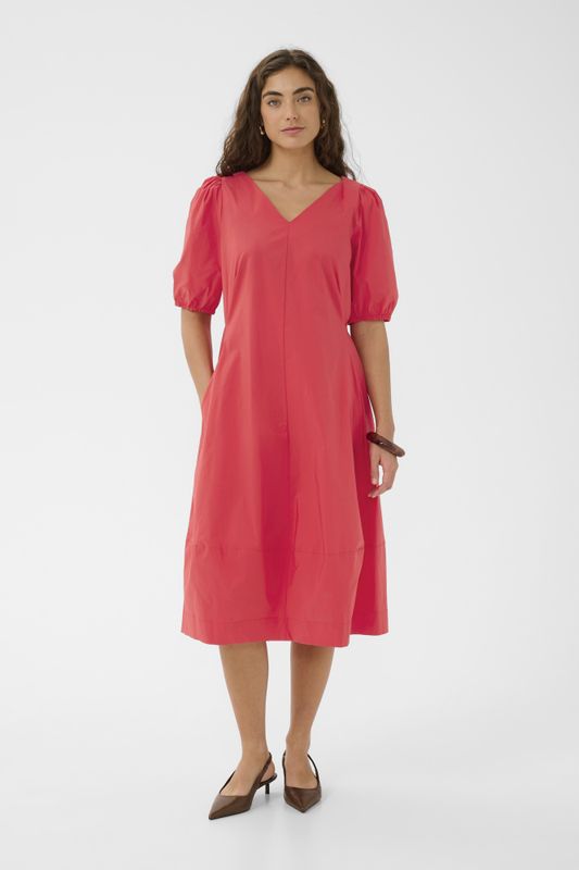 CUantoinett SS Dress - Fiery Red 