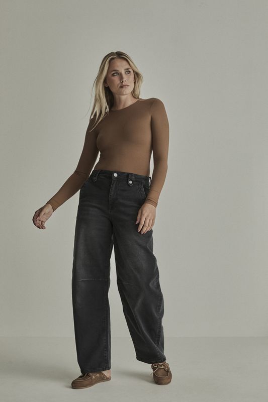 Para mi jeans - Becca Long Barrel L32, Black