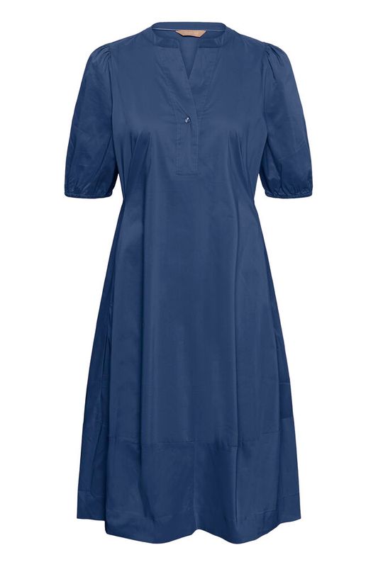 CUANTOINETT SS PLACKET DRESS,  True Navy – Blue