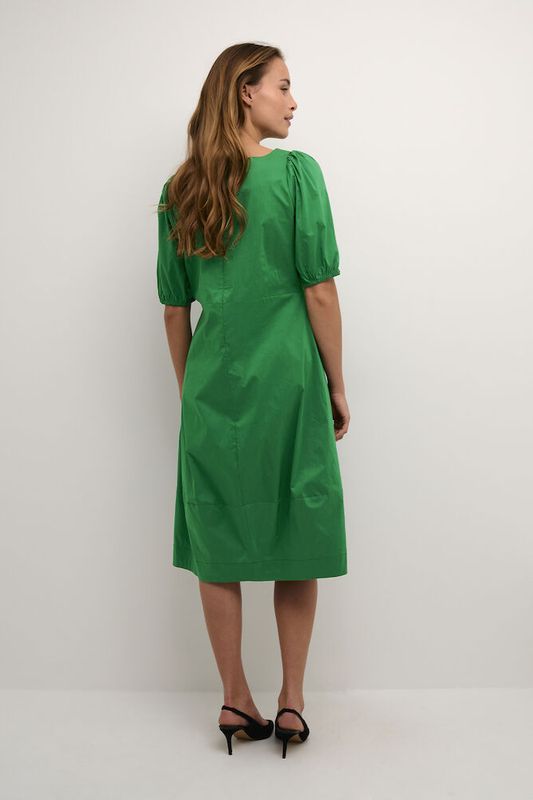 CUantoinett SS O-neck Dress - Jolly Green 
