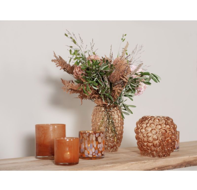 RAHEL Lyslykt orange/terracotta