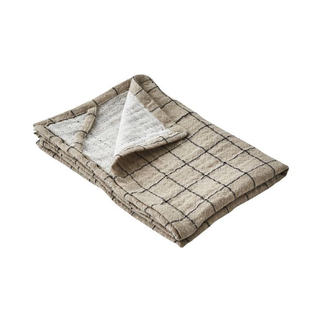 Hovedbilde ELSA Kjøkkenhåndkle – Beige/Sort
