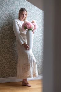 Hovedbilde Kunstig dahlia – aprikos