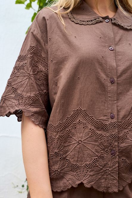 Hovedbilde BCAGNETA Lace Blouse – Espresso