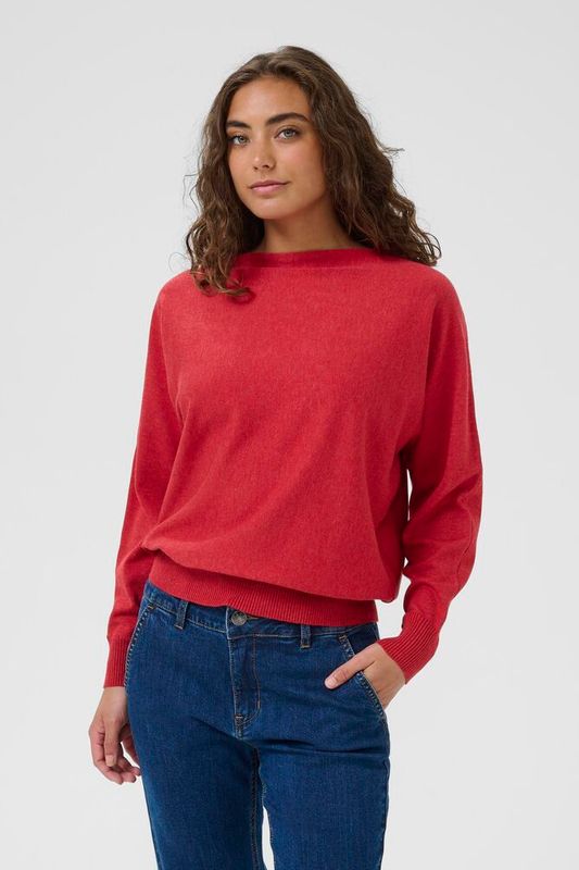 CUannemarie Batwing Jumper – Chili Pepper Melange