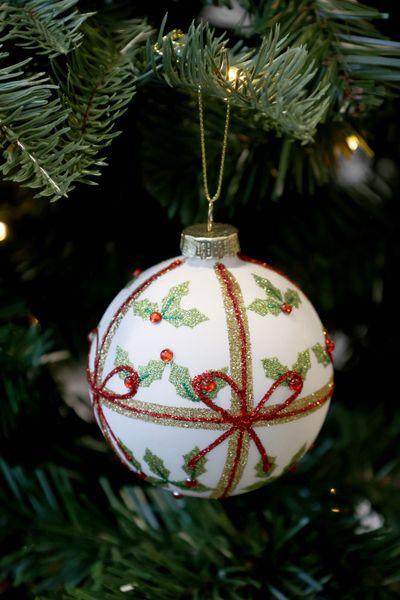 Julekule med sl&oslash;yfe