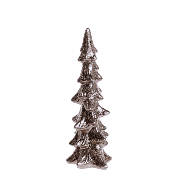 Juletre med glimmer- Mocca (lite)