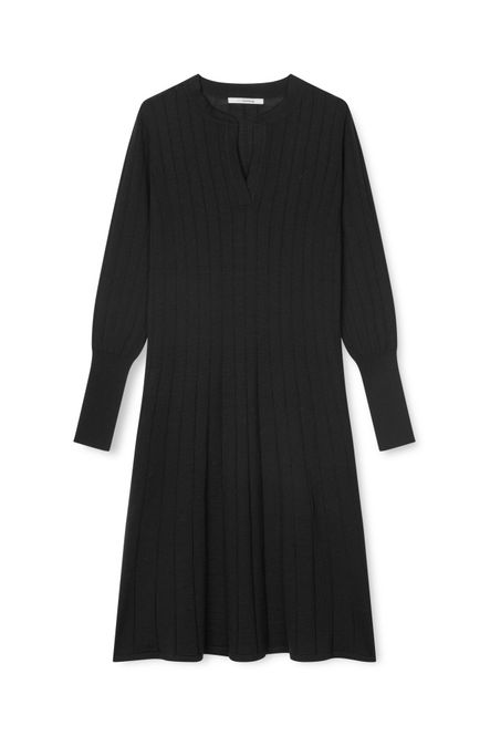 Hovedbilde Franny ribbestrikket kjole – Black