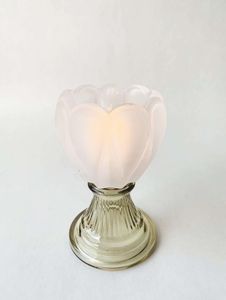 Hovedbilde Lysglass Ruby 8&times;12 cm creme